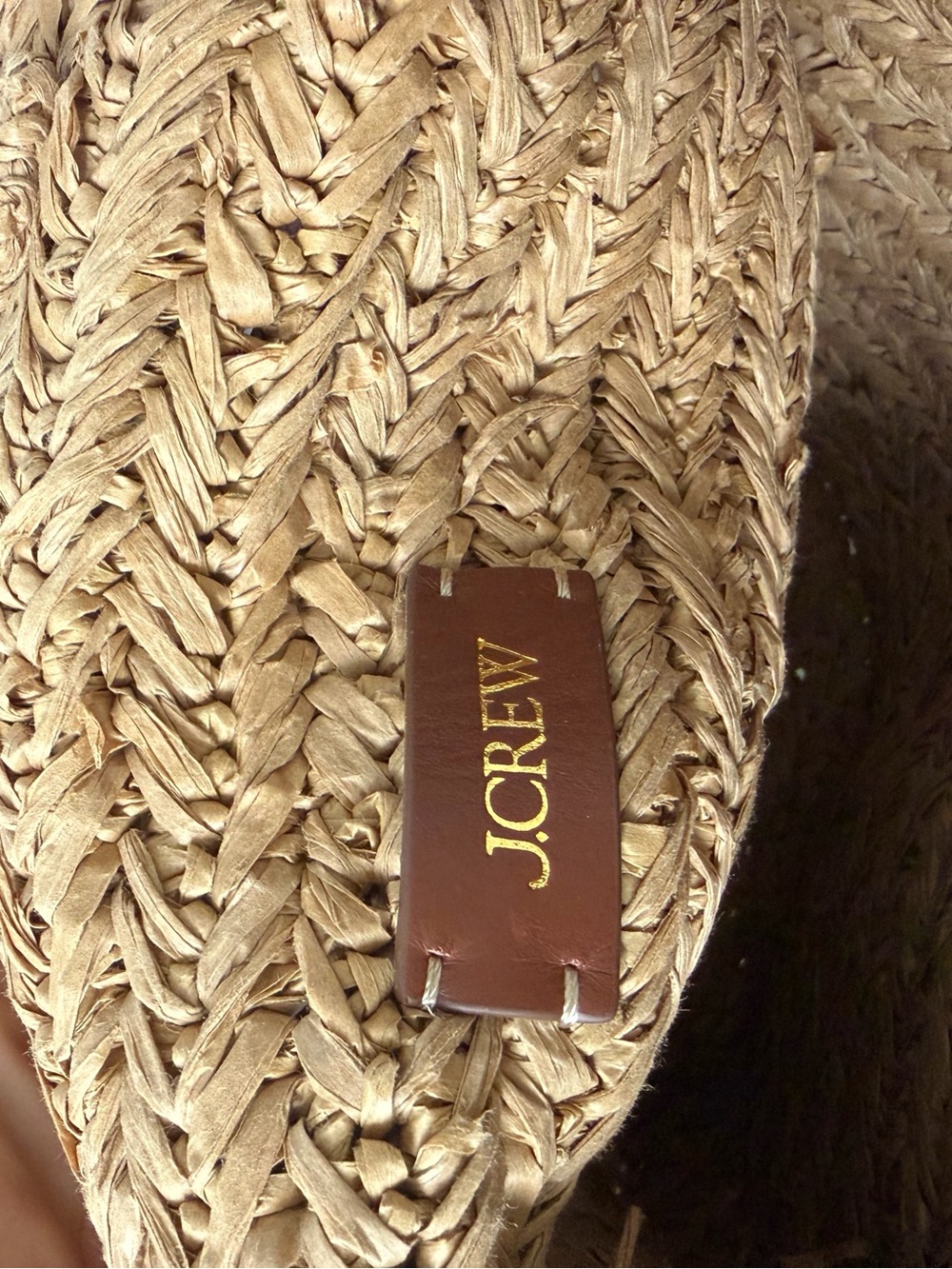J. Crew Woven Straw Tote in Natural Tan - Picture 4 of 4